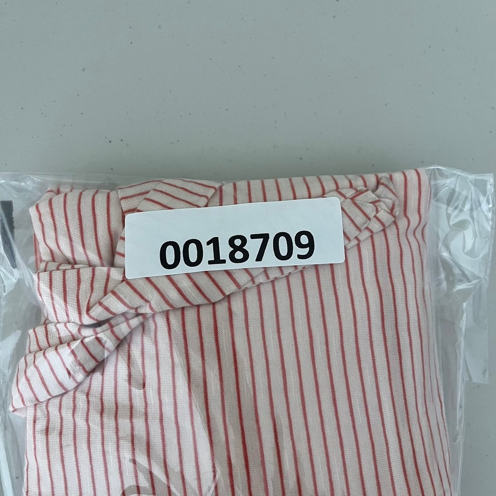 Toad&Co Cue Sleeveless Dress Pink Red Striped Wrap V-Neck Size S Small - Picture 12 of 12